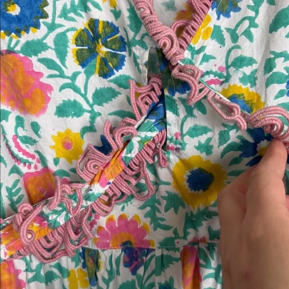 Sohana Colorful Floral Ruffle Dress - M - Picture 7 of 12